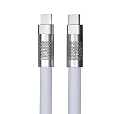 絡まない 柔らかい シリコン USB Type-C to Type-C ケーブル 2m PD 60W 急速充電対応 USB2.0 データ転送 しなやか USB-C ケーブル iPhone/iPad/MacBook/Galaxy/Android/タブレット/PC対応