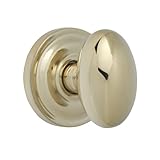 Rockwell IANHDH1710001 Premium Half Dummy Solid Brass Helmsley Door Knob, Brass Finish by Rockwell