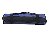QEES ツールバッグ 道具袋 工具バッグ 58.5*35cm　便利　600Dオックスフォード　耐震　防水　多機能　箱　便利　ハンドル付きレッド　巻き　ツールロール ブラック　グリーン　ブルー　赤　3