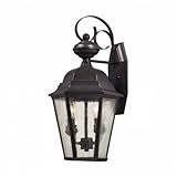 Elk Lighting 8902EW/75 Cotswold 2 Light Exterior Wall Lamp, Oil Rubbed Bronze [並行輸入品]