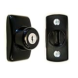 Ideal Security Inc. SKGLKBL Keyed Deadbolt, Black [並行輸入品]