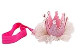 Little Thing (リトルシング) ★新商品 赤ちゃん ヘアバンド ベビー 髪飾り 王冠 ヘアバンド ヘアアクセサリー 出産祝い 結婚式　全5色 (ピンク)
