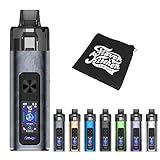 【6ml*デュアルメッシュ】ユーウェル TYPHOS POD System |タイフォス|CoreShield構造|デュアルメッシュ|FlavorKitchenミニポーチ付属｜6ml/2000mAh｜電子タバコ VAPE 本体 スターターキット (Cement Gray)