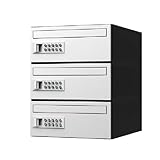 ナスタ(NASTA) 集合郵便受箱 前入前出 D-ALL 可変プッシュボタン錠 KS-MB6001P-3PK-W ホワイト