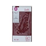 (靴下屋)kutsushitaya キッズ 80デニールスポンディッシュタイツ120cm(110〜130cm) ワイン