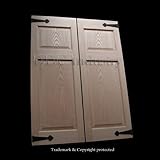 Cafeドア( Prefit for 36 " Finished Opening ) Raised 4パネルオークカスタマイズwith Hand Hammered錬鉄アクセント – Saloonウエス
