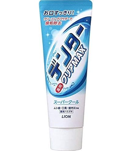 デンタークリアMAXライオン スペアミント Amazon.co.jp: ライオン デンタークリアMAX スペアミント 140g