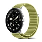 [SeGinn] Google Pixel Watch 4/3 45mm 交換バンド ベルクロデザイン ナイロン製 ピクセルウォッチ4 45mm 交換ベルト 柔らかい 弾力性 肌にやさしい 柔らかく快適 マジックテープ 軽量 Google Pixel Watch 4/3 45MM 用替えベルト（濃い黒）