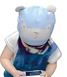 (ビグッド)Bigood 可愛い クマ 耳付き 帽子 赤ちゃん ベビーニット帽 新生児 ワッチキャップ キッズ 女の子 秋冬 子供 ニットキャップ ライトブルーS