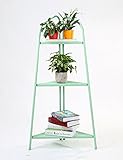 CHAOXIANG フラワーポットシェルフアイアンフロアタイプ3層フラワーシェルフヨーロッパスタイルシンプルな屋内屋外シェルフ (色 : 緑, サイズ さいず : 46.5cm*104cm)