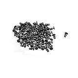 uxcell プッシュリベット　100 個入り ブラック ナイロン 3.5mm ボトム径　リベットファスナー R3545