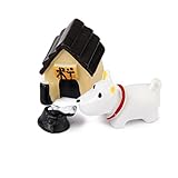 Flameer 樹脂　ミニチュア　ドールハウス　樹脂　箱庭　盆栽　クラフト　ガーデン　風景　装飾　小道具　DIY　かわいい　犬　