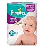 パンパースアクティブフィットサイズ4+（マキシ+）がパック21おむつを運びます (Pampers) (x6) - Pampers Active Fit Size 4+ (Maxi+) Carry Pa