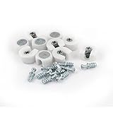 uxcell　家具　棚サーポート　ブラケット　ボード保護　プラスチック　ホワイト 10個