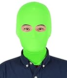 Sheface Spandex Costume Eye Holes Hood Masks for Adults and Kids (Adults, Lime Green)