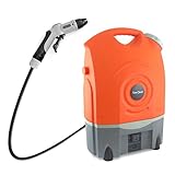 Pure Clean Outdoor Portable Spray Pressure Washer Cleaner System Built in Rechargeable Batteries -Ea