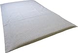 moenca お昼寝敷布団 防炎カバー付 60×110×3㎝ 日本防炎協会認定品 (グレー水玉)