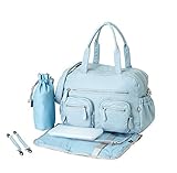 OiOi Carry All Diaper Bag - Corydalis Blue Lizard by OiOi [並行輸入品]