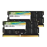 シリコンパワー DDR5 64GB (32GBx2) 4800MHz (PC5-38400) 262ピン CL40 1.1V SODIMM ノートパソコン Non-ECC RAM コンピューターメモリ SU064GBSVU480F22AB