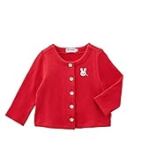 ミキハウス (MIKIHOUSE) カーディガン 13-5801-956 80cm 赤