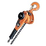 レバーホイスト 750kg クレーン チェーンブロック ウインチ トラックの荷締めに 倉庫ガレージに