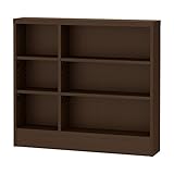 岩附(IWATSUKI) 書棚 ダークブラウン 高さ87cm 幅90.2 奥行17.5 スリム 幅木よけ加工無し 日本製 CS-W90-H87SDB