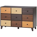 ウッドグラデーション ワイドチェスト fj-96303