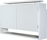 選べる5カラー！天井つっぱり上置き 幅 90cmX奥行19cm 天井高226cm～265cm対応(ホワイト)