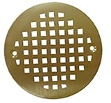 Plumbest C60-807 Decorative Shower Stall Drain Replacement Strainer with Screws, Polished Brass [並行輸