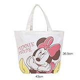 [rocket] ディズニー ミニーマウス 帆布 トートバッグ プラ ストラップ付き minnie mouse ギフト プレゼント