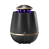 Edon 蚊取り器 虫取り器 UV光源吸引式捕虫器 吸引式 捕虫器 蚊対策 薬剤不使用 赤ちゃんやペットにも安心、無害 静音 省エネ 空気清浄 屋内用 アウトドア 携帯便利 (ブラック)