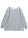 (メリアビームス) merrier BEAMS MILFOIL ミルフォイル / オーガニック フレア トップス 67140060891 ONE SIZE TOP GRAY