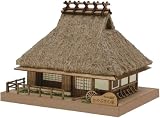 ウッディジョー ミニ建築 No.5 かやぶきの家 木製模型 組み立てキット (建物)