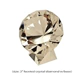 Faceted Crystal Diamond with Base by Unknown
