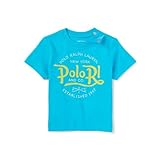 【アウトレット品】 ポロラルフローレン コットングラフィック半袖Tシャツ ライトブルー (男の子12～24か月用) 12M [並行輸入品]