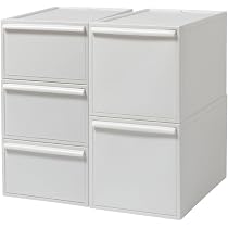 Amazon｜クローゼットシステム M L 5個組 オールホワイト 引出し 収納