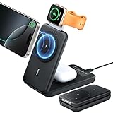 RORRY 2024革新 折りたたみ式 4in1ワイヤレス充電器10000mAh モバイルバッテリー magsafe充電器 充電ステーション