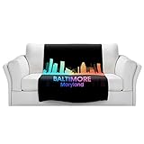 ブランケットウルトラソフトFuzzy 4サイズ！DIANOCHEデザインからby Angelina Vick City VボルティモアメリーランドホームDecor Unique Designer芸術的