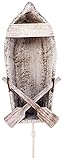 Whitewash Wood Rowboat Wall Hook by Beachcombers
