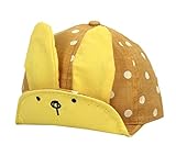 XueXian(TM)ベビー 幼児 帽子 キャップ 子供 ハット 日差し 紫外線防止 UVカット 日よけ帽子 ウサギ 耳 アニマル ギッズ帽子 (5 イエロー)