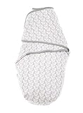 Baby Swaddle Blanket - Full Body Swaddle Wrap (Grey with Blush and Grey Birds) by Motherhood