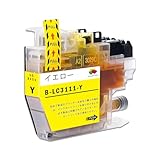 LC3111- Y イエロー Brother互換インクカートリッジ 互換品 ブラザー用 互換インク 純正品併用 LC3111 大容量 残量表示機能付 ICチップ対応 MFC-J738DN/DWN J998DN/DWN DCP-J572N/J577N/J582N/J973N/J978N/J982N MFC-J893N/J898N/J903N/J987N