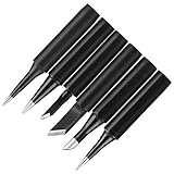 Akozonはんだ付け用ヒント　936/937溶接ステーション用ツールキット用6ピン鉛フリーはんだ付けチップセット