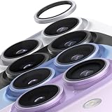 【守るのに、美しさそのまま】TORRAS For iPhone 17 カメラ保護 米軍MIL規格 メタルフレーム一体構造 アンチグレア 曇り防止 露出オーバー防止 キズ防止 黒縁取り 1セット iPhone 17 カメラ保護カバー いPhone 17 レンズカバー ホワイト ZeroLens