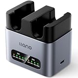 llano NP-FW50 カメラバッテリー 充電器 NP-FW50 チャージャー （PD20W 急速充電/アルミ合金製/2個同時充電可能/USB-C対応） for Sony NEX 3/5/7 シリ—ズ/α3000/α5000/α5100/α6000/α6100/α6300/α6400/α6500/α7/α7 II/α7S/α7S II/α7Rなど CM2-SEシリーズ
