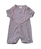 Bijoux & Bee(ビジュー&ビー) フリンジマエアきカバーオール<日本製> グレー M(70-80cm)