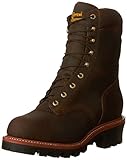 Chippewaロガーメンズ防水Ruggedアウトドアboots- 9-inch カラー: ブラウン