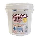 フジワラ化学 業務用 内装調湿性仕上塗材 かんたん・あんしん珪藻土 10kg ブルー
