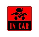 ノーブランド 赤 赤ちゃん IN CAR 自動車用 ステッカー 赤ちゃんが乗ってます シール
