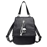 リュックバッグ レディース バッグ ショルダーバッグ 通勤 お洒落 レザーバッグ 2017新品 (ブラック02)